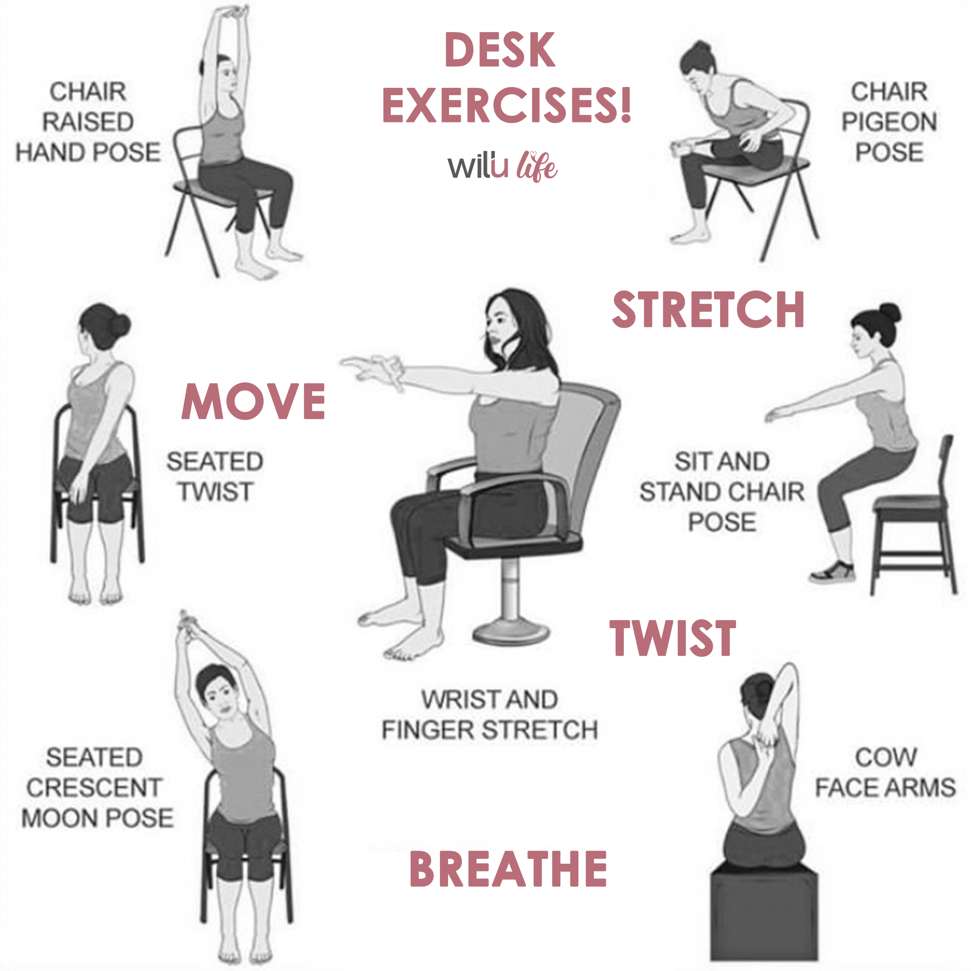 10 Essential Desk Exercises To Make You Feel Good At Work